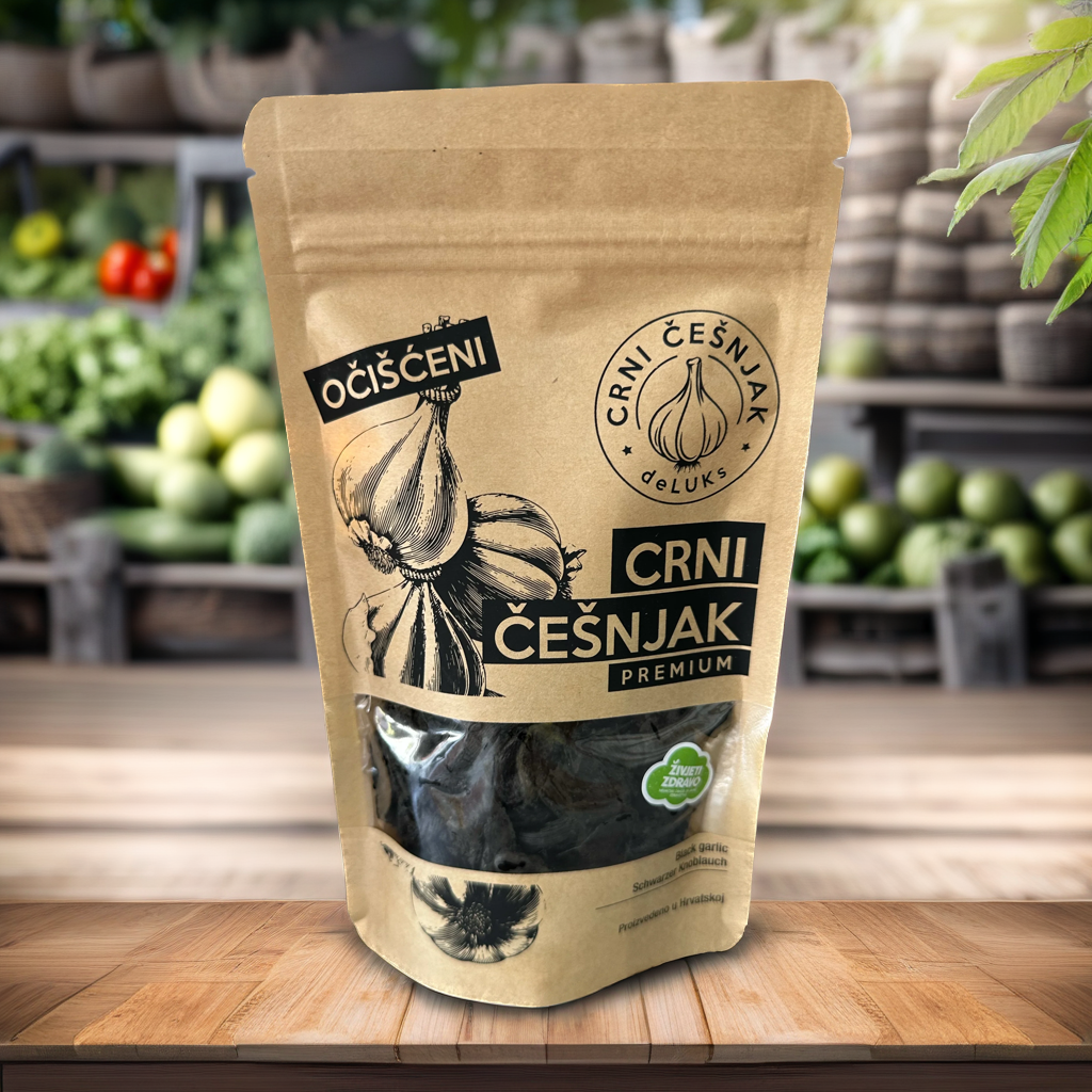 Crni cesnjak u ziplock vrecici, ocisceni, 150g