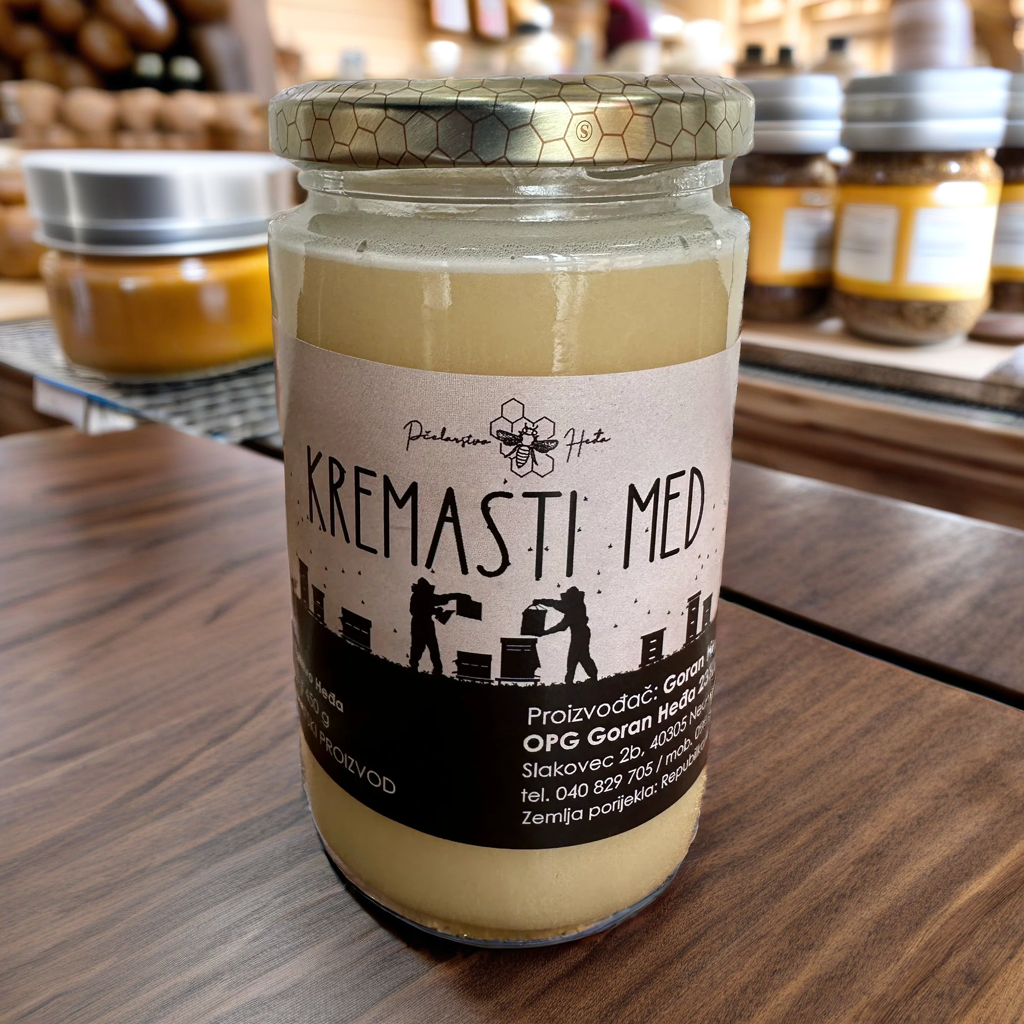 Med, kremasti, 450g