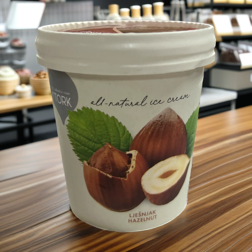 Hazelnut ice cream 125ml