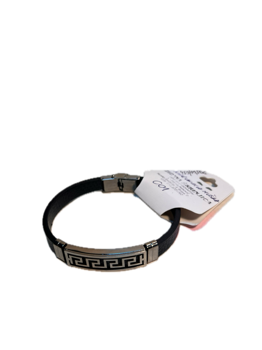 Armband männlich Isidina Stahl und Kamm. 