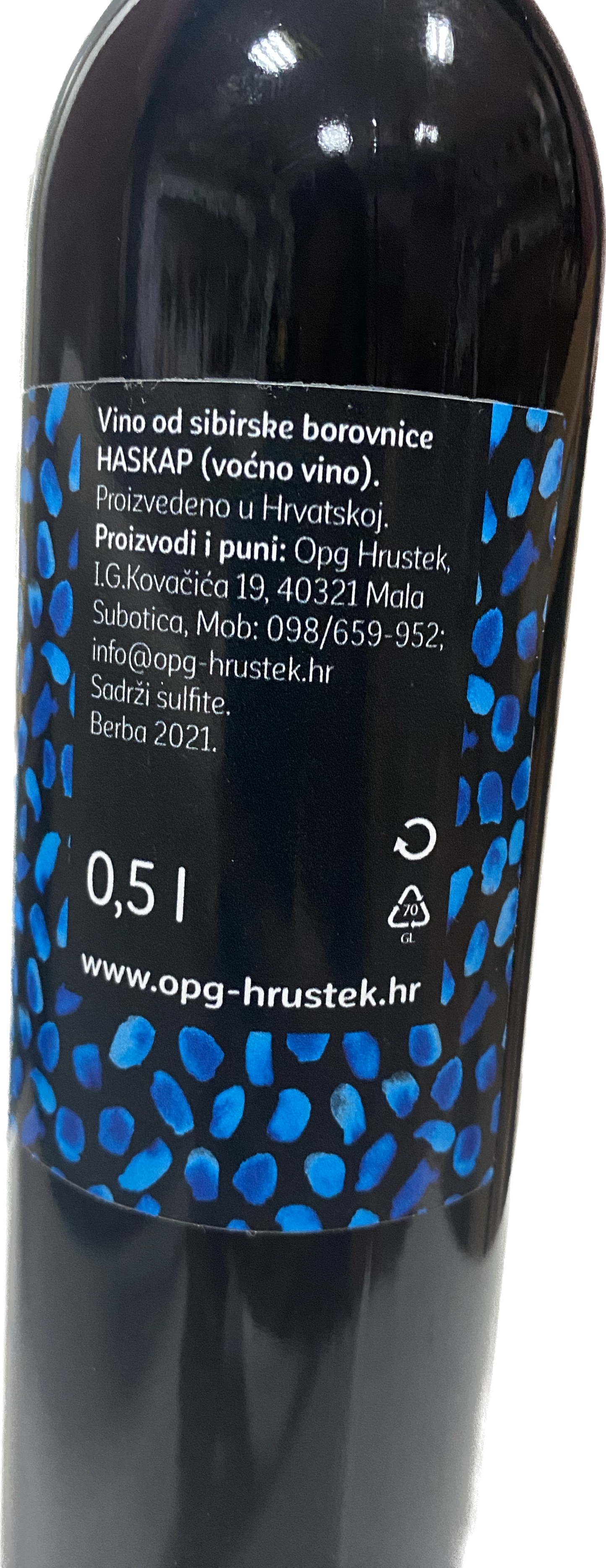 vino sib.hrustek borov. 0,5l