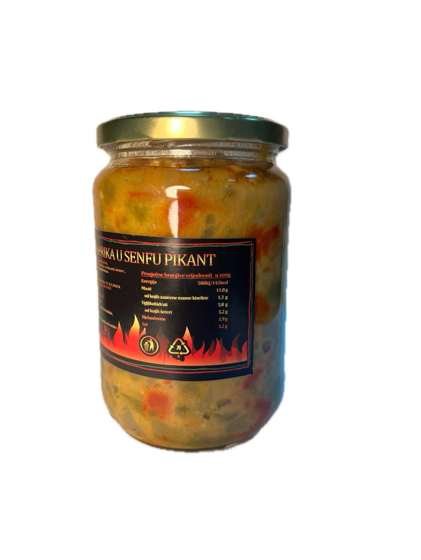 paprika in mustard 700 g spicy