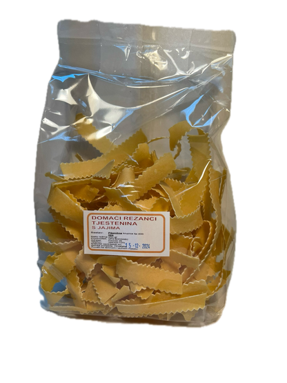 MISCELLANEOUS PASTA 250 g, (slices, cloths, grinders)