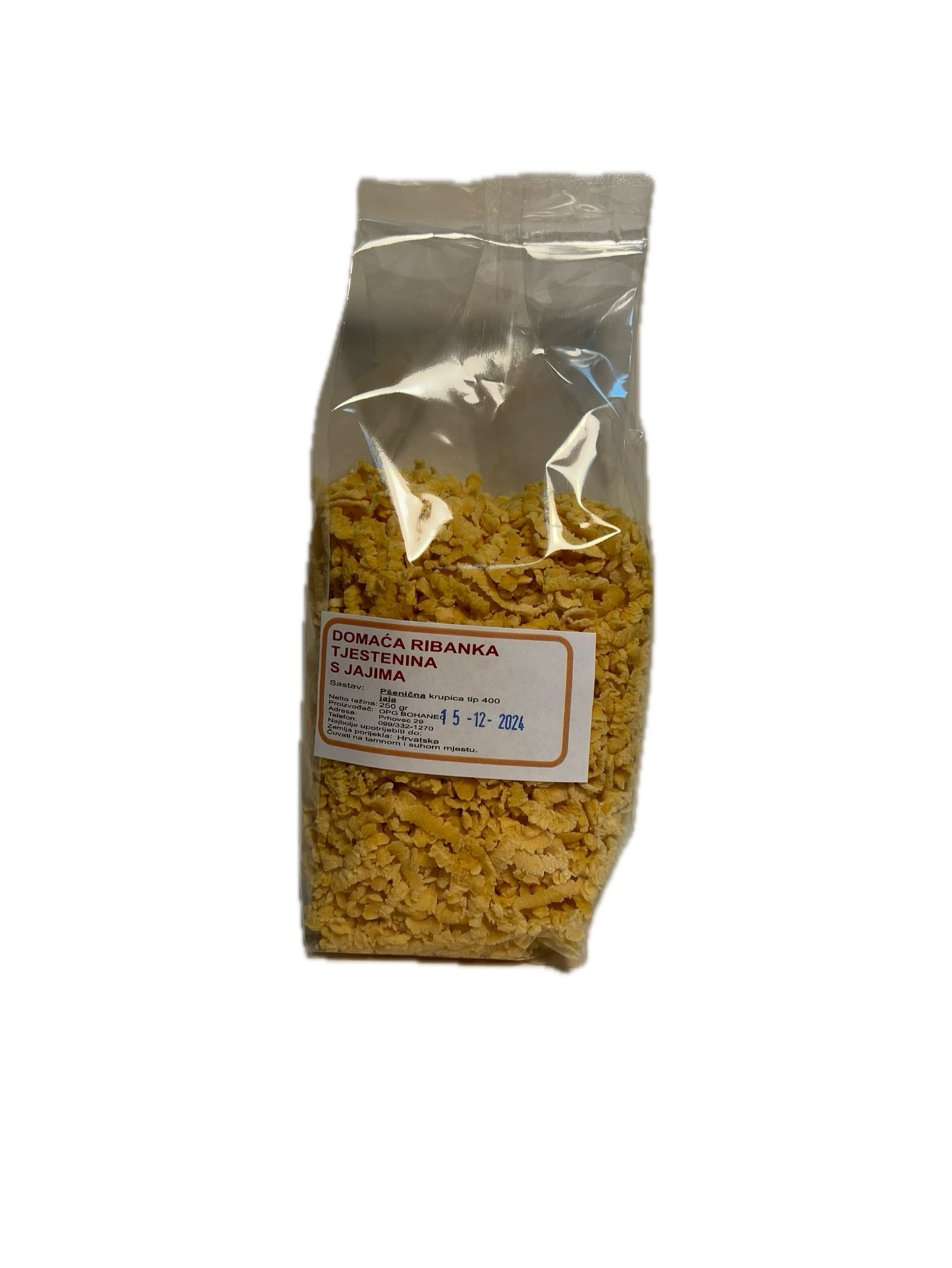 MISCELLANEOUS PASTA 250 g, (slices, cloths, grinders)