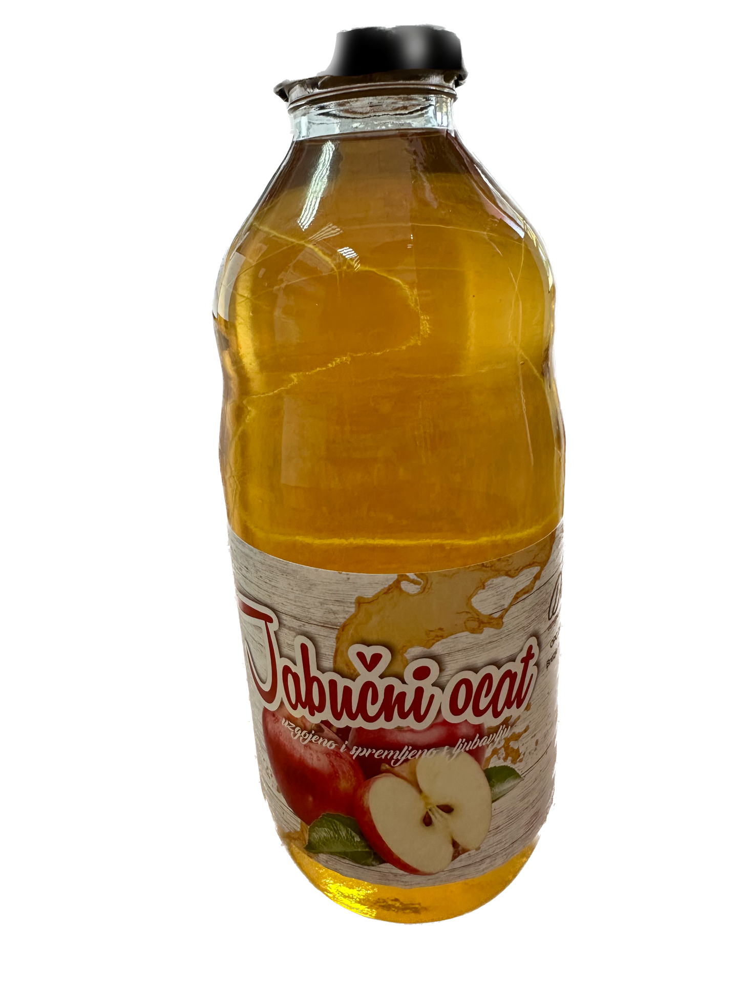 Jabucni ocat, 1L, staklena boca