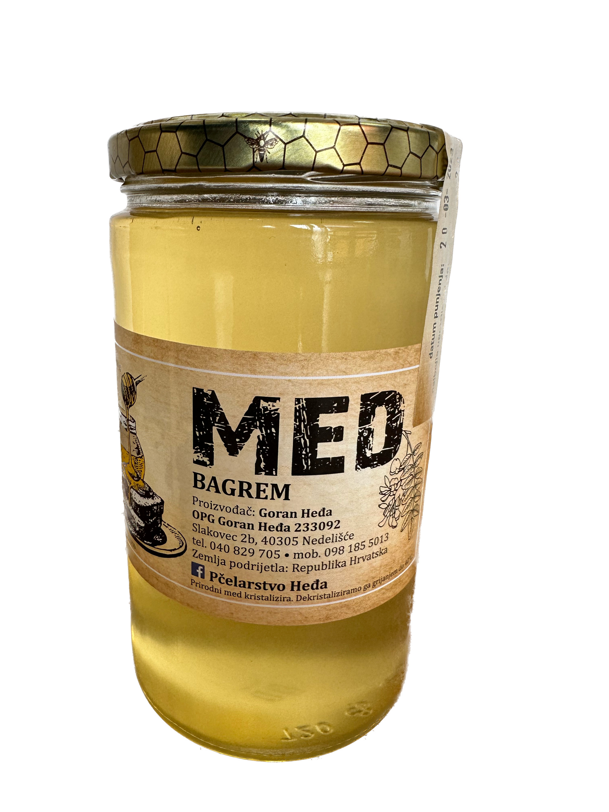 Med, bagrem, 900g